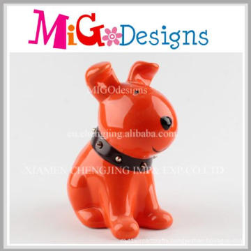 Wholesale Low Price Ceramic Pretty Dog Money Bank